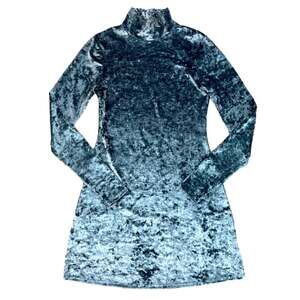 Kimchi Blue Gray/Silver Velvet Mini Dress | Size S
